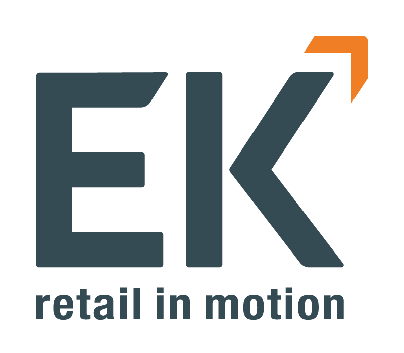 Logo van EK Retail, klant van Alpharainbow voor klant- en marktinzichten